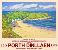 Railway Poster Porth Dinllaen Thumbnail