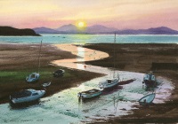 Summer Sunrise Outer Harbour Abersoch Thumbnail